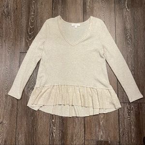 Eri + Ali Waffle Knit Long Sleeve